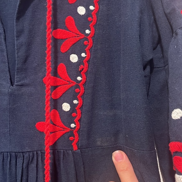 Zara Woman embroidered linen bohemian VYSHYVANKA dress size Small - Picture 6 of 7